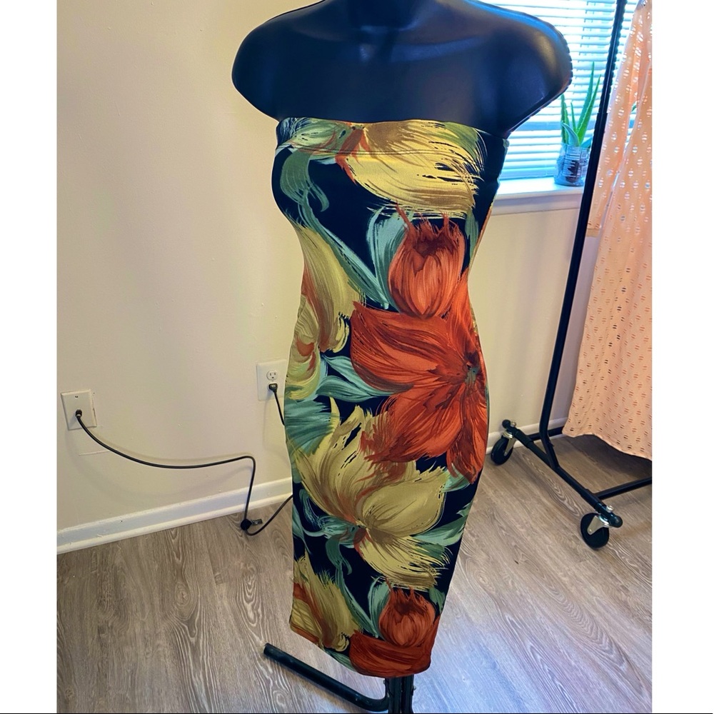 women's floral dress